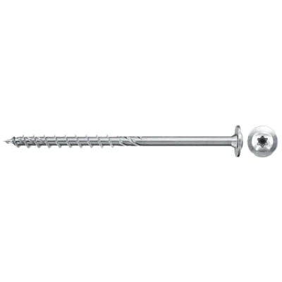 Image de Fischer Vis de charpente PowerFast FPF II WTP 6,0x180 revêtement zingué, Filetage partiel, tête Disque avec Empreinte Torx/Boîte 100