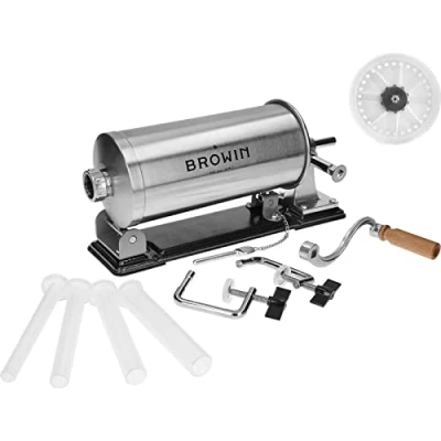 Image de Browin 311003 Machine à Remplir Saucisses Horizontale 3 kg Acier Inoxydable