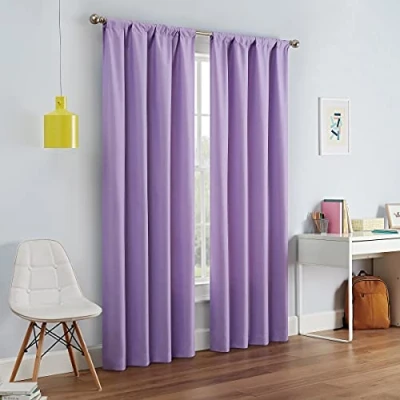 Image de Eclipse Kendall Blackout Rideau, Violet Clair, 95 cm