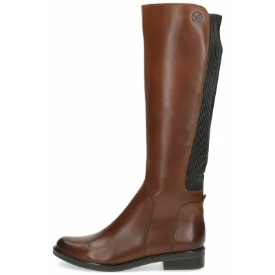 Image de Caprice Bottes Cognac comb, Femme, Taille: 36, comb Cuir et textile
