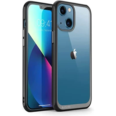 Image de SUPCASE Coque pour iPhone 13 (2021) 6,1 Pouces, Protection Transparente Ultra Fine [Unicorn Beetle Style] Bumper TPU Antichoc (Noir)