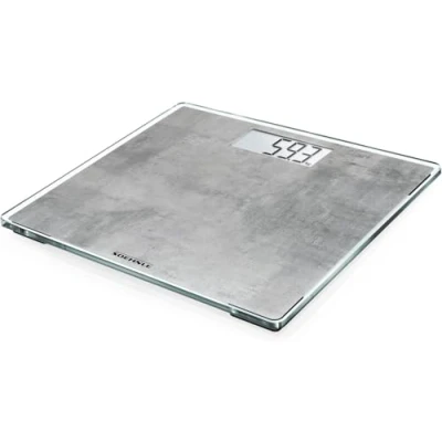 Image de Soehnle Style Sense Compact 300 Concrete, Balance Pèse personne avec large écran LCD, numérique supportant jusqu’à 180 kg, digitale design extra plat de 2 cm, grande stabilité