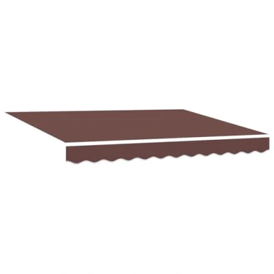 Image de vidaXL Tissu de Remplacement pour auvent Cadre 3.5x2 m Marron