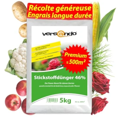 Image de versando 5kg d&#039;engrais urée UREA 46% d&#039;azote pour env. 200m² Toutes Les Cultures de Jardin février à Octobre