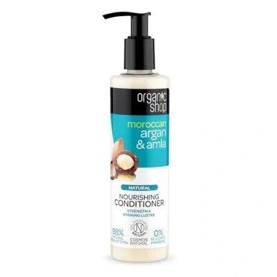 Image de Organic Shop Après Shampooing Nourrissant Naturel Argan Marocain &amp; Amla