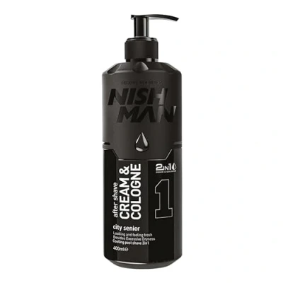 Image de Nishman 01 crème Cologne après rasage INVISIBLE TOUCH 400 ml