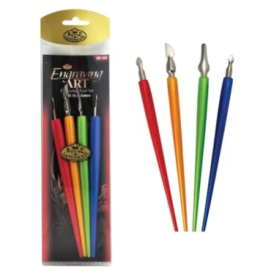 Image de Royal &amp; Langnickel RD450 Set de 4 Pièces d&#039;outils gravure