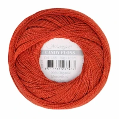 Image de Scheepjes Candy Floss 388 Rust (165m) Organique Mercerisé Coton Fil 1x20g
