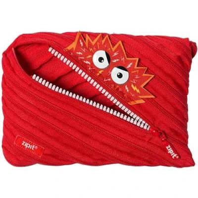 Image de Zipit ztmj AR Vol Trousse d&#039;un seul, longue fermeture lavables en machine Rouge