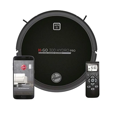 Image de Hoover HGO330HC Hydro Pro, Aspirateur Robot Nettoyeur Laveur 2 en 1, Grande Puissance Aspiration, Silencieux, Autonomie de h, Capteur Anti Chute Choc 5 programmes