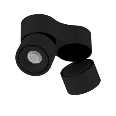 Image de Arcchio Spot pour plafond LED Rotari, 8,9W, à 2 lampes, noir