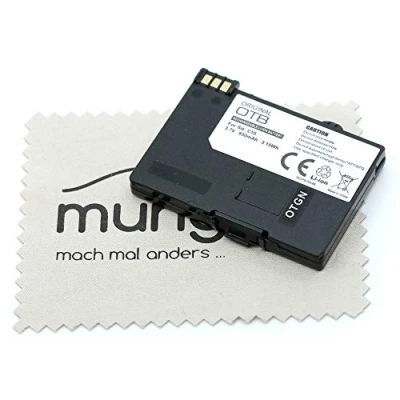Image de Batterie de rechange pour Gigaset SL37H, 4015 Micro, S44, S440, SL1, SL100, SL150, SL2, Sl3, SL370, SL375, SL55, SL56, SL74, Telekom T Sinus 701A, 711 OTB avec chiffon nettoyage d&#039;écran Mungoo