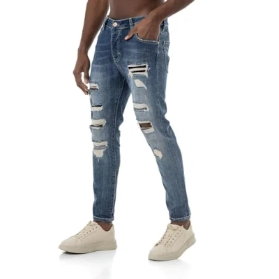 Image de Redbridge Red Bridge Jean pour homme Aspect usé, bleu, 34W x 34L