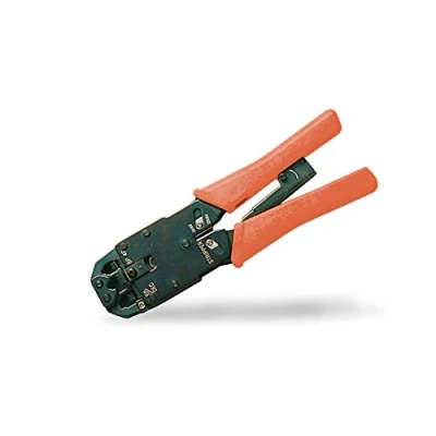 Image de Pince à sertir pour connecteurs modulaires DIGITUS câble patch réseau RJ45 RJ12 RJ11 rond et plat