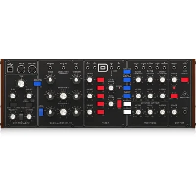 Image de Behringer Model D Synthétiseur Analogique avec 3 Vcos, Filtre Ladder, LFO et Format Eurorack