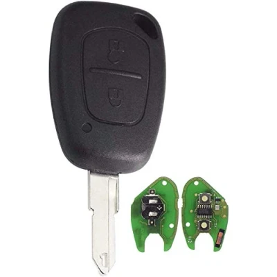 Image de ProPlip Clé complète avec électronique à Programmer pour Renault Trafic Master Vivaro Movano Kangoo TELECOMMANDE Vierge 7946PCF 433MHZ ID46…