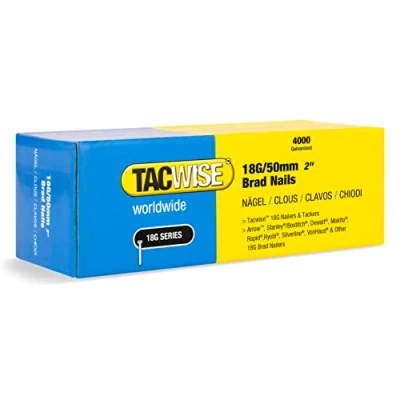 Image de Tacwise 1715 Clous de Finition Brad Galvanisés Type 18G / 50 mm, Lot 4,000