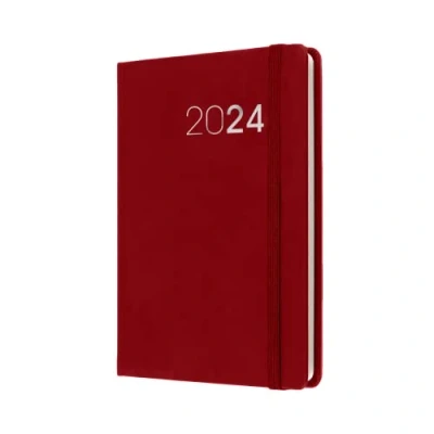 Image de Collins Legacy CL73.15 24 Agenda semainier de poche janvier à décembre 2024 avec affichage hebdomadaire Rouge