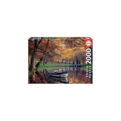 Image de Educa Puzzle de 2000 pièces pour Adultes Barca dans Le lac. Mesure : 96 x 68 cm Inclut Fix accrocher Une Fois Fini À partir 14 Ans (19275)