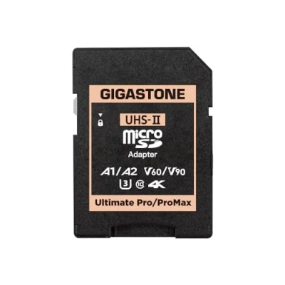 Image de GIGASTONE Adaptateur de Carte mémoire SD UHS II MicroSD vers II, Camera Ultimate