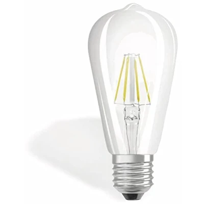 Image de Osram Ampoule LED à Filament Culot E27 Forme Edison Blanc Chaud 2700K 4W (Équivalent 40W)