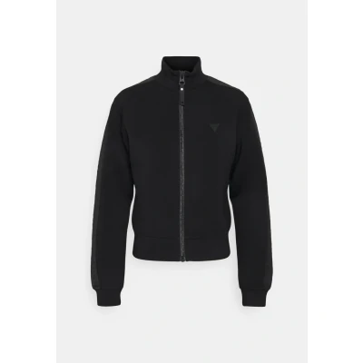 Image de Guess ECO SOFT TECH Scuba Sweat zippé Jet black, Femme, Taille: Small, black