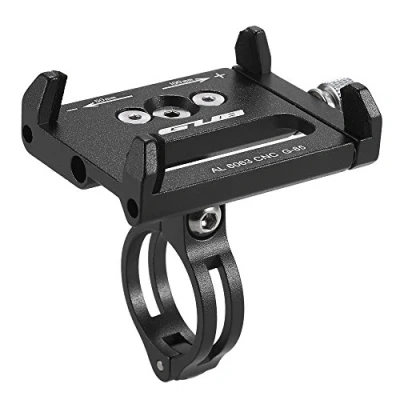Image de Lixada Universal Support de Téléphone Réglable Vélo GPS Bracket Cradle Clamp pour Montagne (Noir)