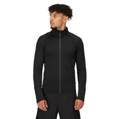 Image de Regatta Professional Men&#039;s Stretch Full Zip Midlayer Couche intermédiaire Extensible entièrement zippée, Noir, M Homme