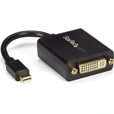 Image de StarTech.com Adaptateur Mini DisplayPort vers DVI Convertisseur DP à D Vidéo 1080p Certifié VESA mDP ou TB 1/2 Mac/PC moniteur Câble 1.2 Single Link (MDP2DVI)