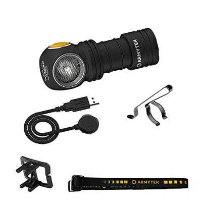 Image de Armytek Wizard C1 Pro Magnet White LED Lampe Frontale avec Support magnétique à Batterie 1000 LM 1440 h 55 g