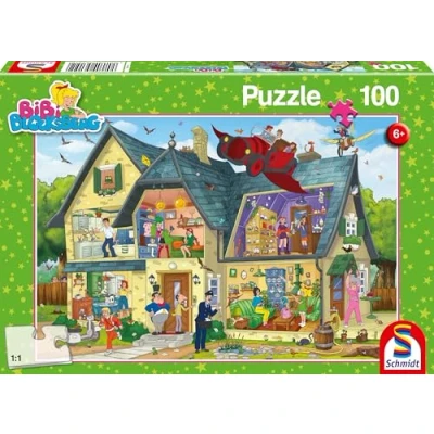 Image de Schmidt Spiele Puzzle Bibi Blocksberg chez Blockbergs Quelque Chose Se Passe 100 Pièces, 56151