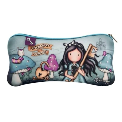 Image de Trousse d&#039;écolier Gorjuss Curiosity Gris Vert (22 x 11.3 1 cm)
