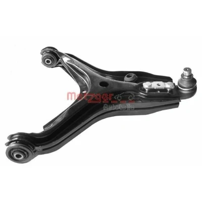 Image de METZGER 58011502 Bras de suspension avec rotule suspension, support en caoutchouc Essieu avant droit, inférieur barre oscillant transversal 19