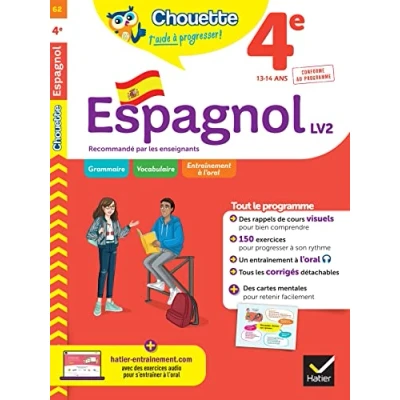 Image de Espagnol 4e LV2 (A1+, A2): cahier de révision et d&#039;entraînement Livre d’occasion Bon