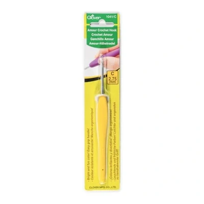 Image de clover Amour Crochet Taille C2/2,75 mm, Autre, Multicolore, 3,27 x 6,44 22,32 cm