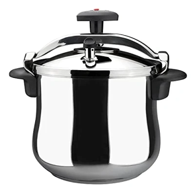 Image de Frigoverre 01OPSTABO08 Autocuiseur à Pompe Traditionnel modèle Star 8 L, Acier Inoxydable, Multicolore, 25,1 cm
