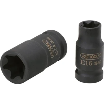 Image de KS TOOLS 515.0980 Douille à choc E5 10 (3/8&quot;)mm (pouces) Torx extérieur, Profilé en E