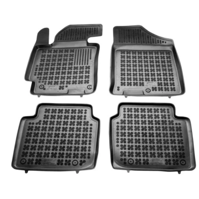 Image de REZAW PLAST 201612 Ensemble de tapis sol Caoutchouc avant et arrière noir