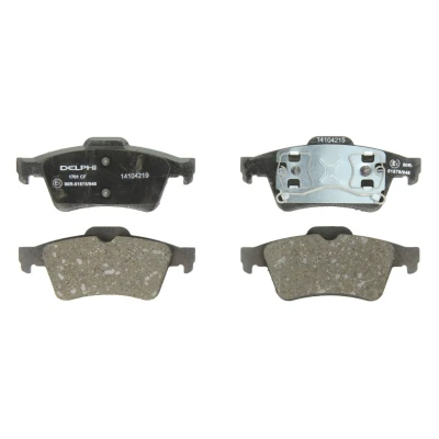 Image de DELPHI LP1701 Jeu de plaquettes frein non préparé pour indicateur d&#039;usure avec tôle anti bruit sans accessoires RENAULT: LAGUNA 2, ESPACE 4
