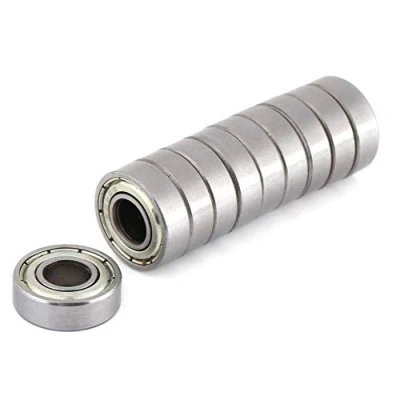 Image de Roulement à Billes de Cannelure Profonde Miniature Double Roulements 698ZZ 10 Pcs 8 * 19 6mm Multi usage Résistante la Chaleur