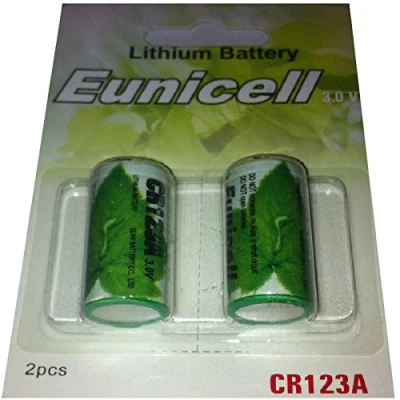 Image de 2 Piles Cr123A 3V Lithium Eunicell