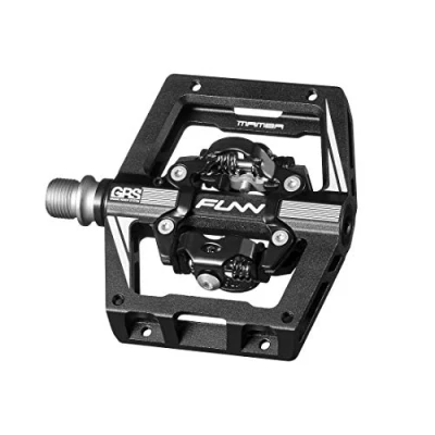 Image de Funn Mamba S Pédales VTT Clipless, Double Face Clip Plateforme Compacte VTT, Compatibles avec Les Cales SPD, de Vélo Axe CrMo 9/16 Pouces (Noir)