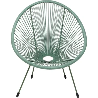 Image de Fauteuil de jardin KARE Acapulco Mono Vert Dimensions: 73x78x85 cm Usage extérieur