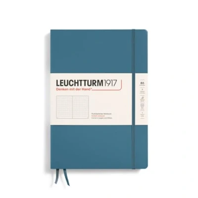 Image de LEUCHTTURM1917 366181 Carnet de notes Composition (B5) Couverture rigide 219 pages numérotées, Stone Blue, pointillé