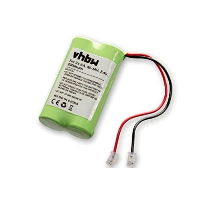 Image de vhbw Batterie Pack de 2X AA Mignon pour Divers appareils (2000mAh, 2,4V, NiMH)