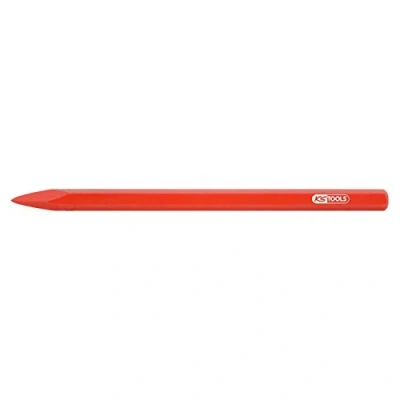 Image de KS TOOLS 156.0512 Pointerolle de maçon corps hexagonal avec Pointe Réaffûtable en Acier Trempé Rouge L.300 mm