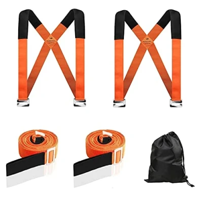Image de MAXBROTHERS Sangles de Transport et Levage, système Levage pour 2 Personnes, capacité Charge jusqu&#039;à 250 kg, déplacement, Fixation aisés des Meubles