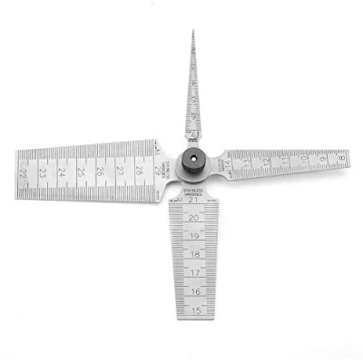 Image de règle de trou jauge d&#039;ouverture diamètre intérieur d&#039;écart prise triangulaire en forme coin pente conique double face 0 29mm