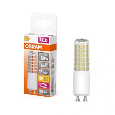 Image de OSRAM LED Superstar Special T SLIM, ampoule spéciale à gradation, culot GU10, blanc chaud (2700K), remplace une conventionnelle de 60W, 1 pack