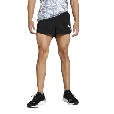 Image de PUMA Cross The Line Split Short 2.0 tissé Homme, Noir uni, L